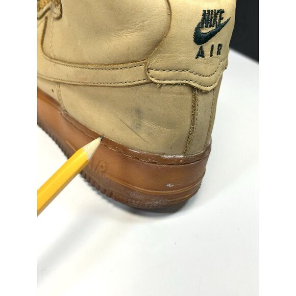 Nike Air Force One High Tops Wheat Sneakers 922066-203 Youth Size 7 - Picture 13 of 16